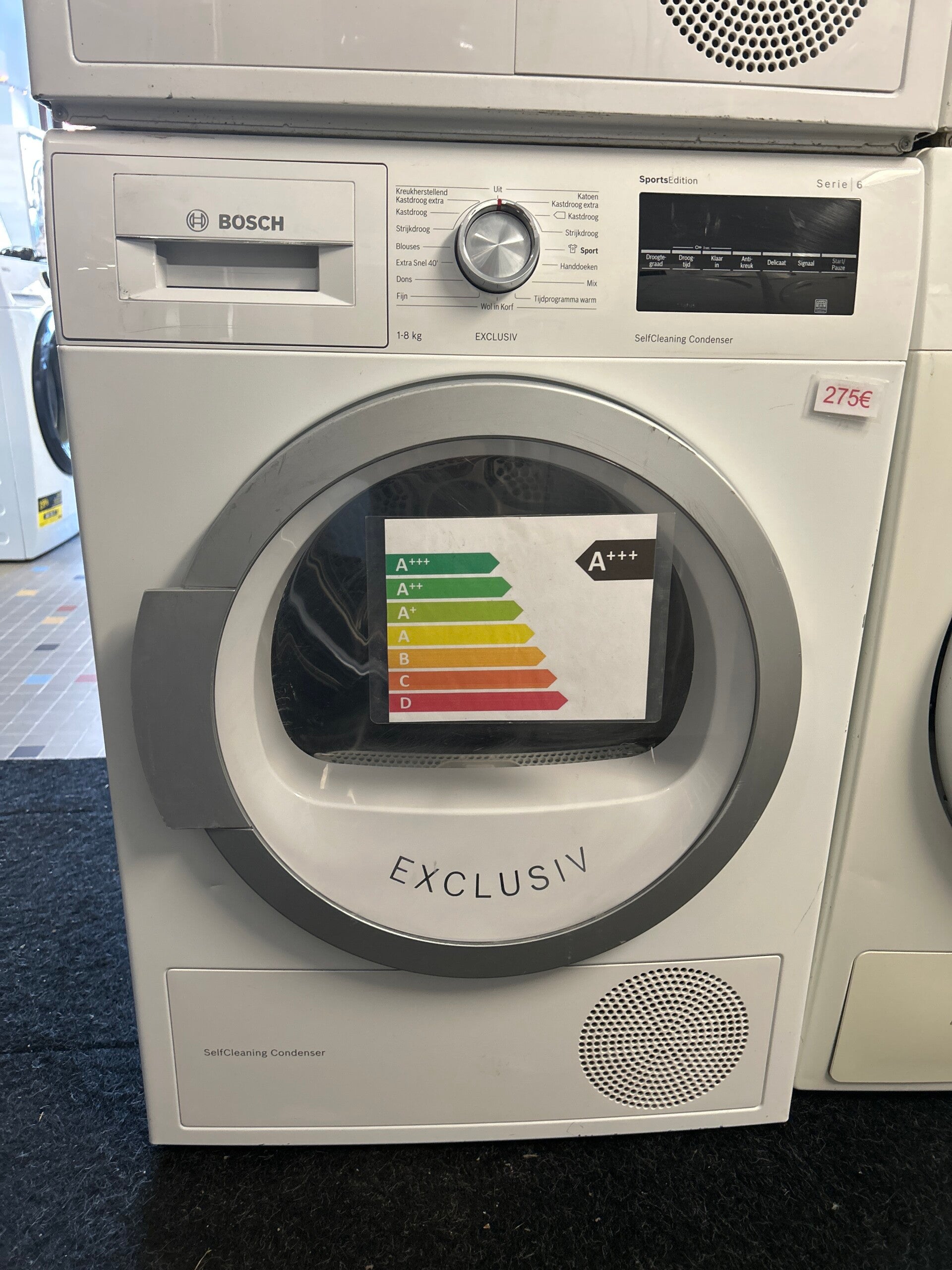 Bosch droogkast - 8 kg - self-cleaning - a-klasse