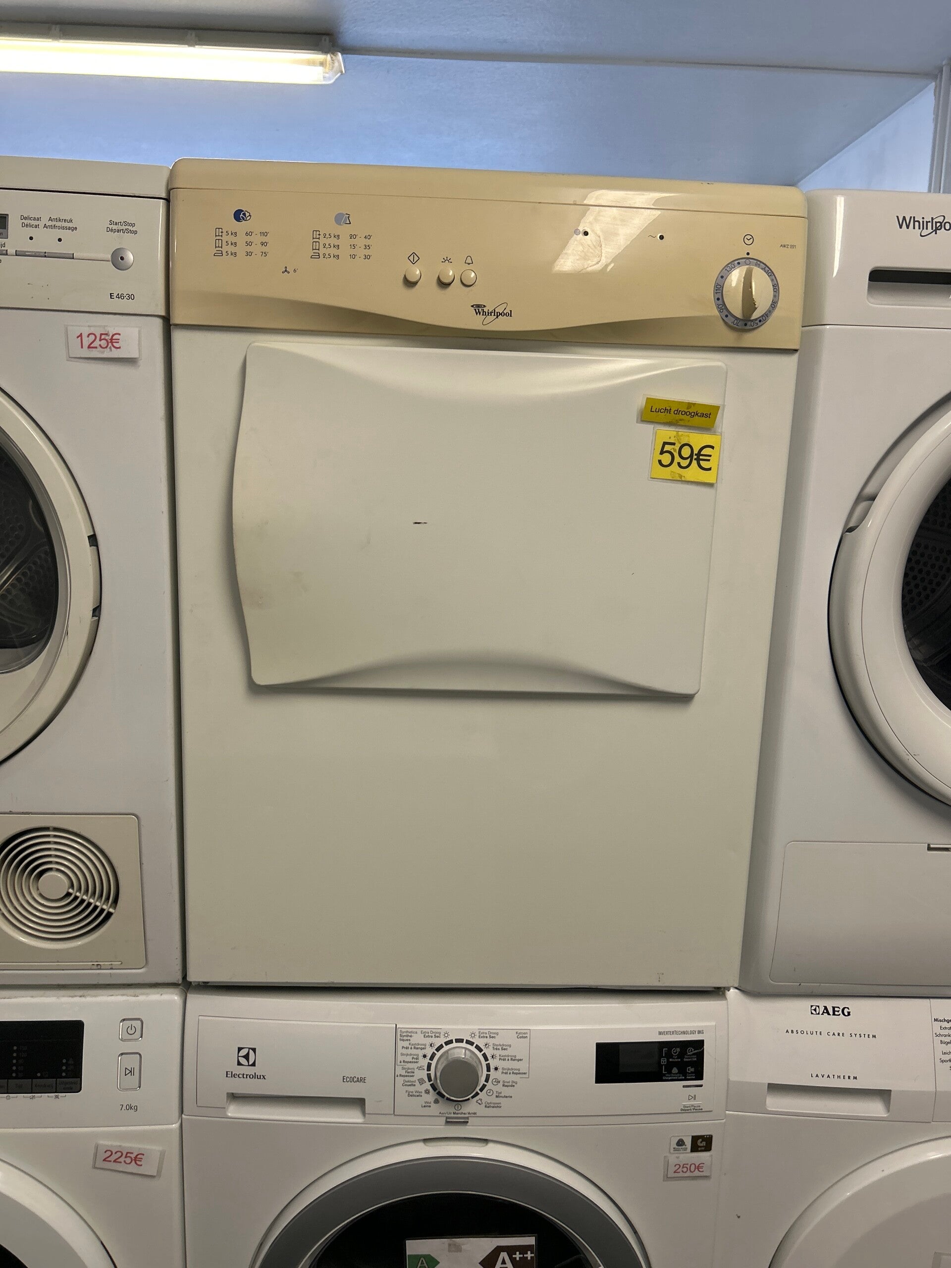 Whirlpool luchtdroogkast