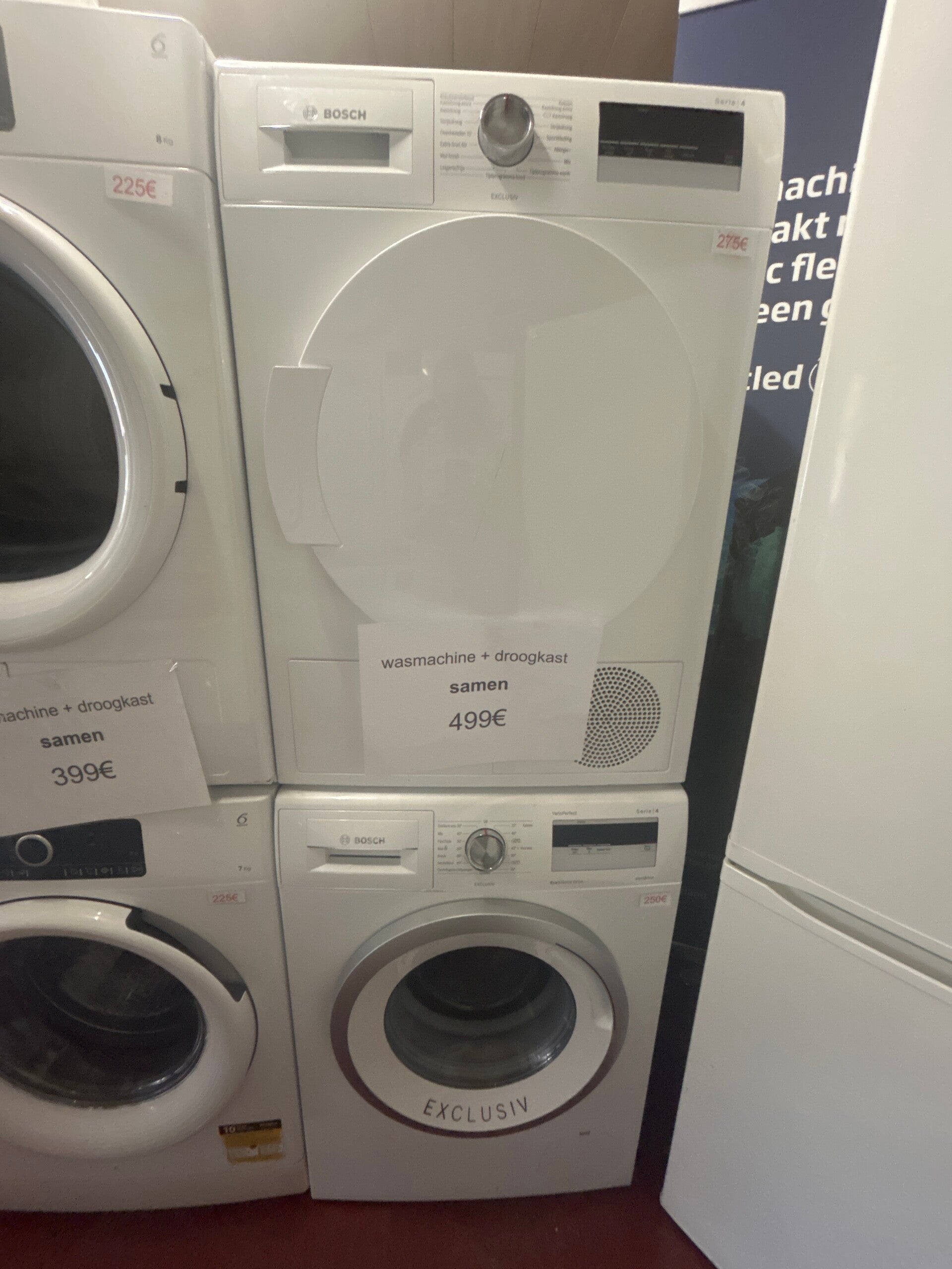 Wasmachine en droogkast Bosch