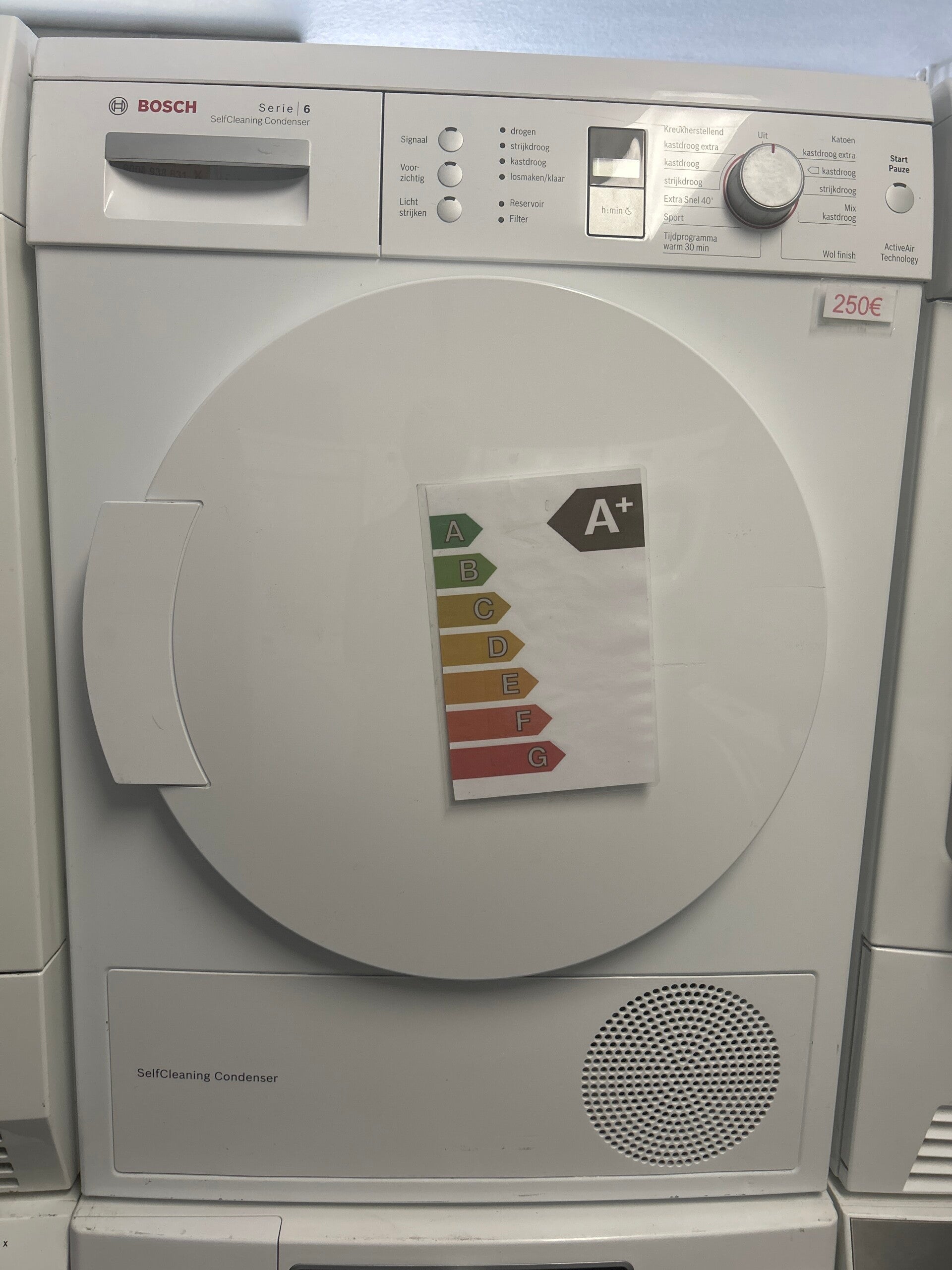 Bosch droogkast - 8 kg - self-cleaning - a-klasse