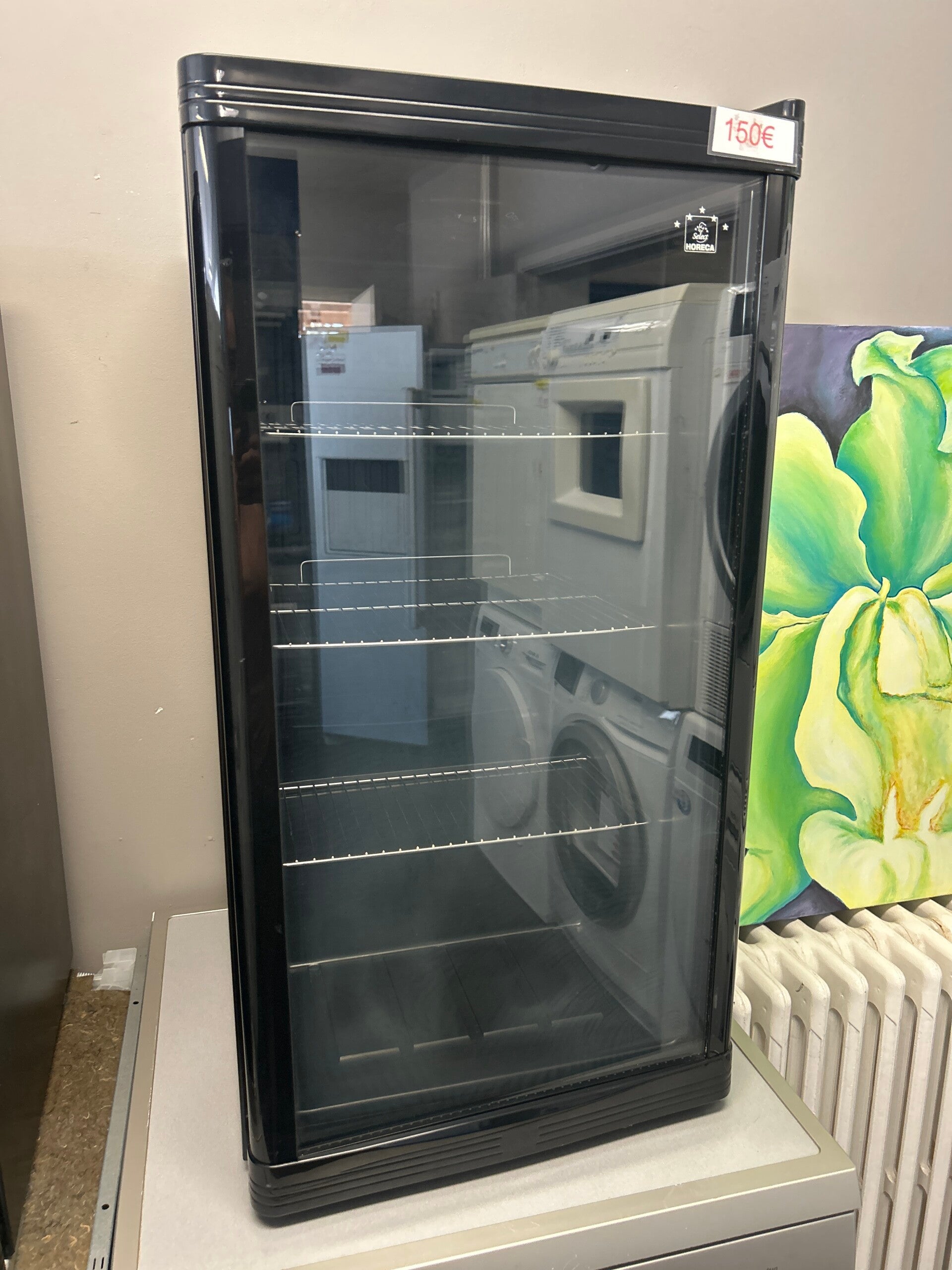 Frigo met glazen deur