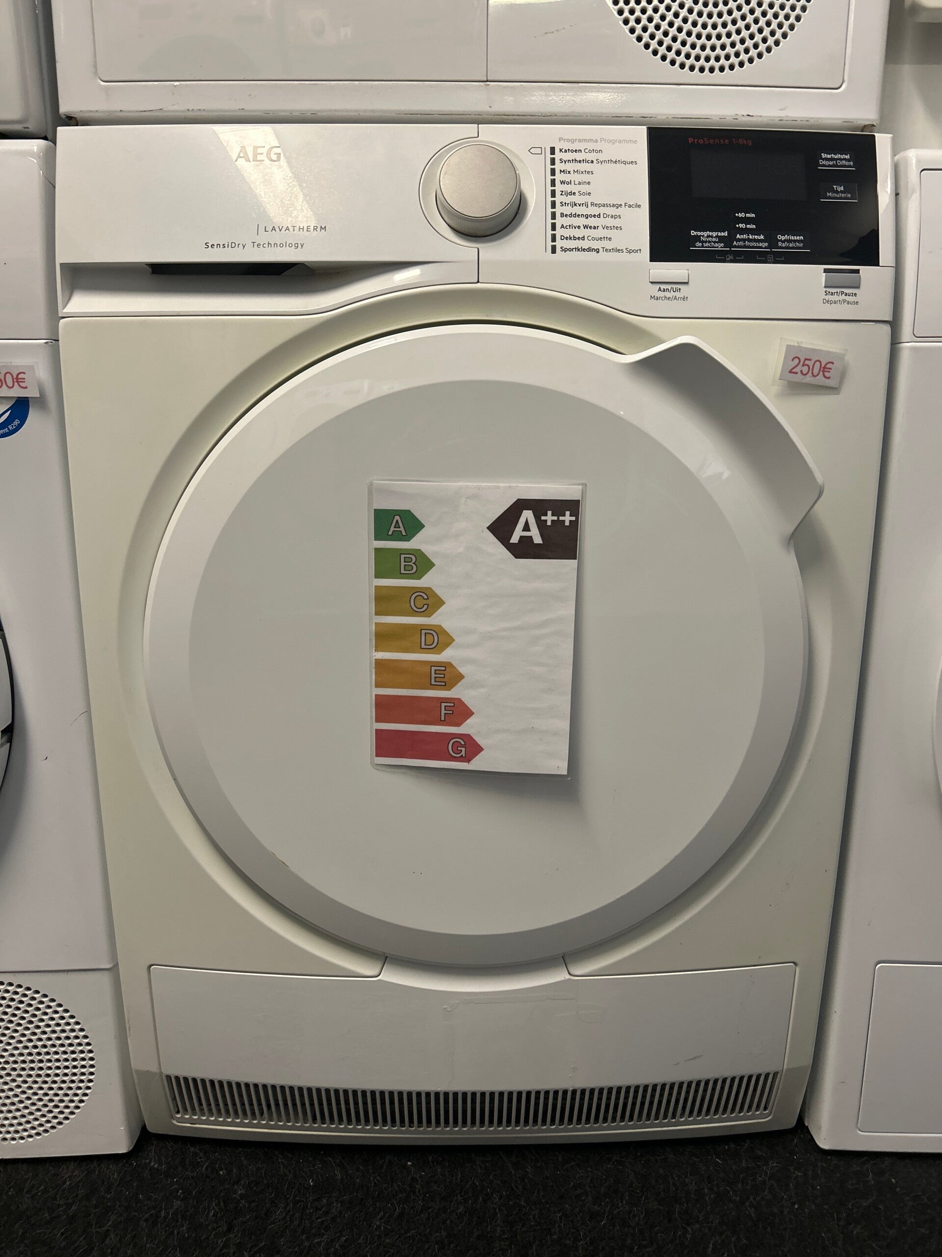 Droogkast Aeg - Warmtepomp - A-klasse - 8 kg - condensbak