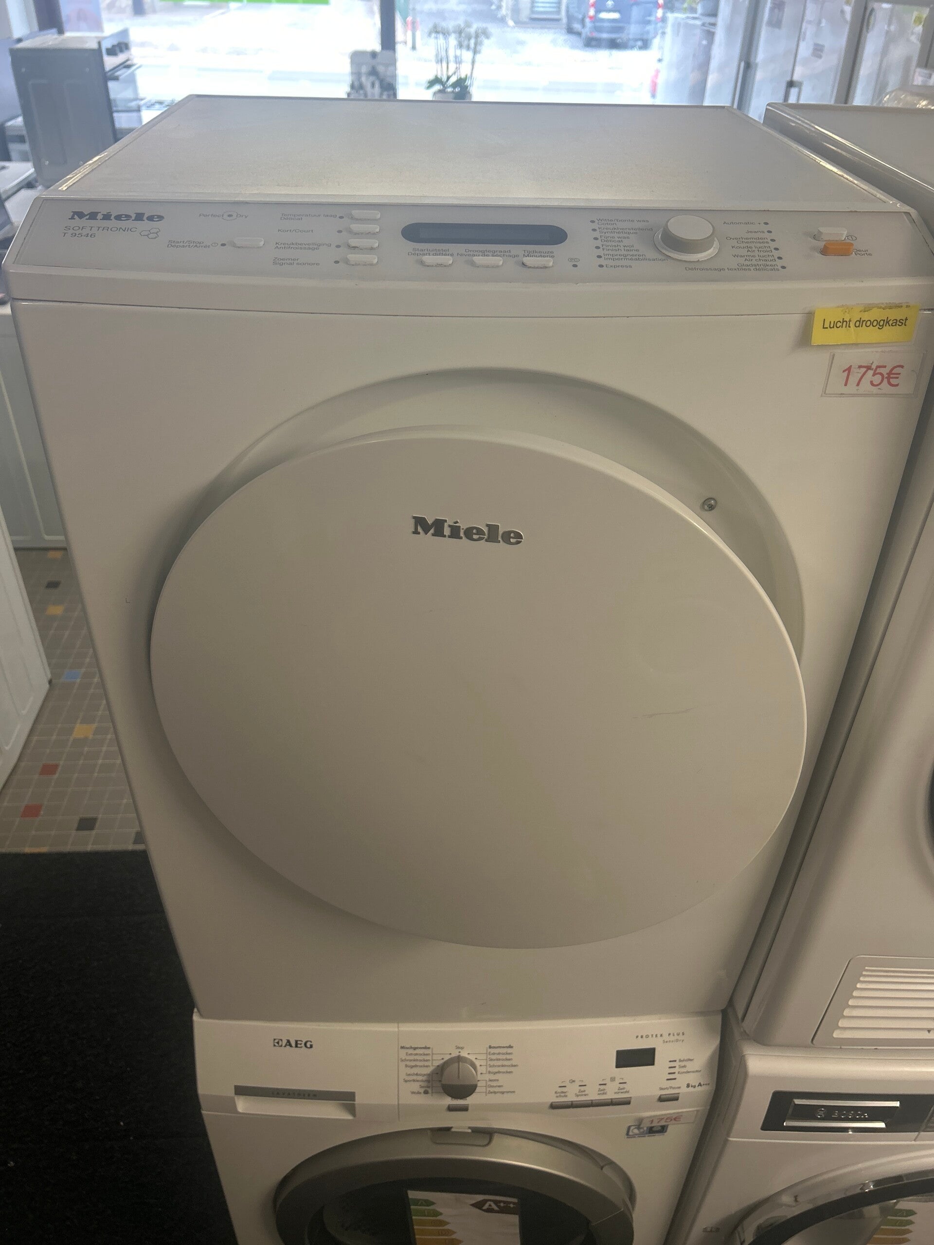 Lucht droogkast Miele - Snel drogend - 8 kg - buis nodig