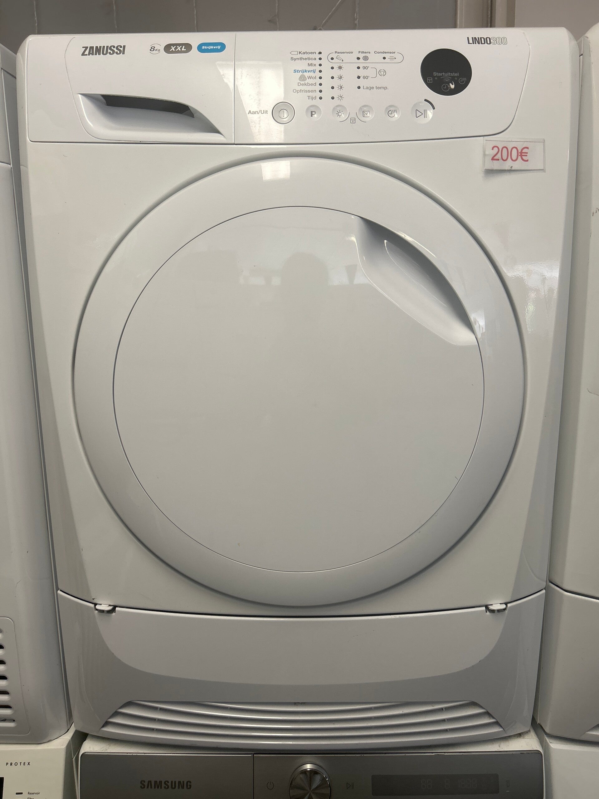 Zanussi droogkast - 8 kg - snel drogend