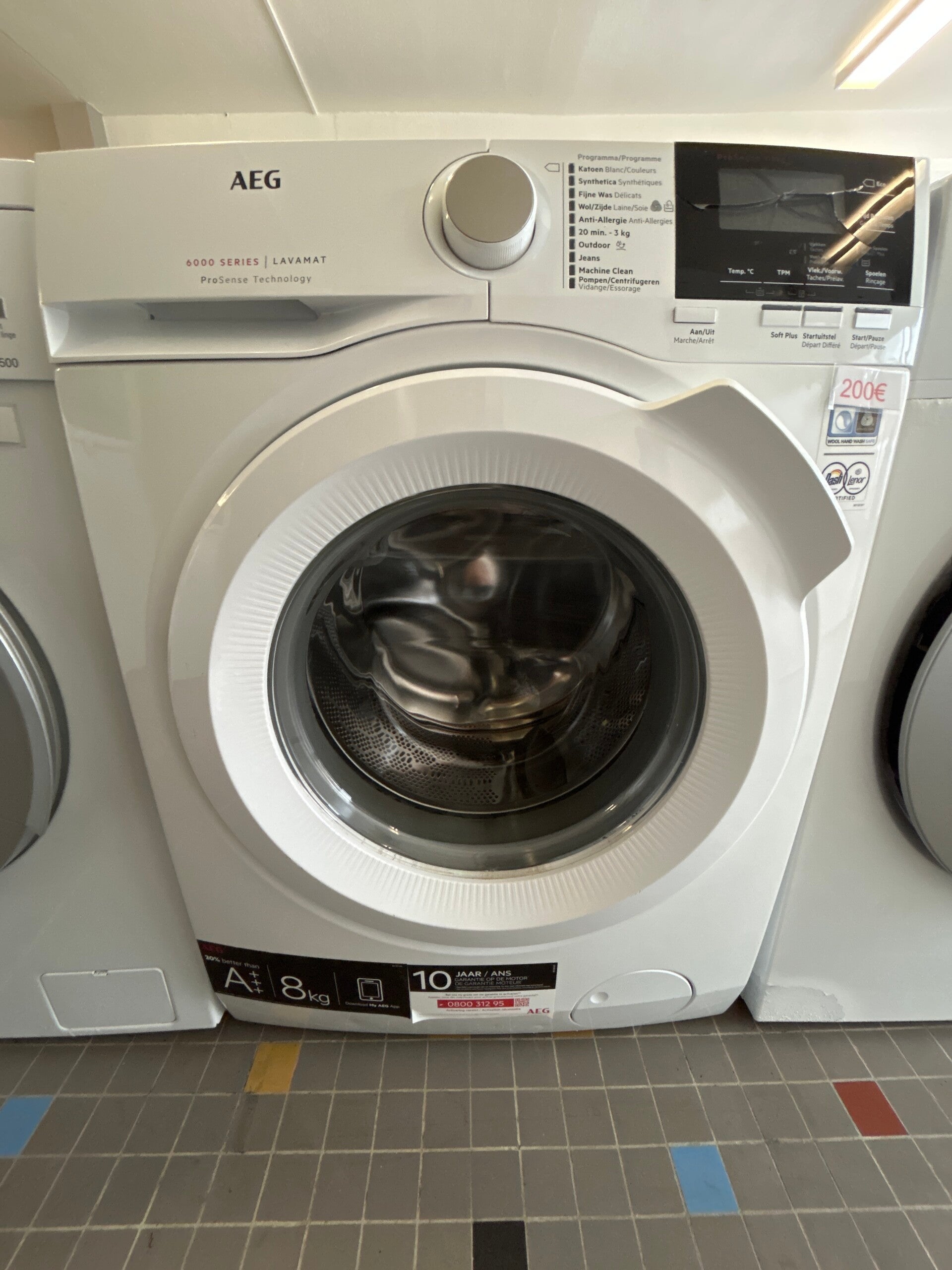 Aeg wasmachine - 8 kg - 1400 t/m