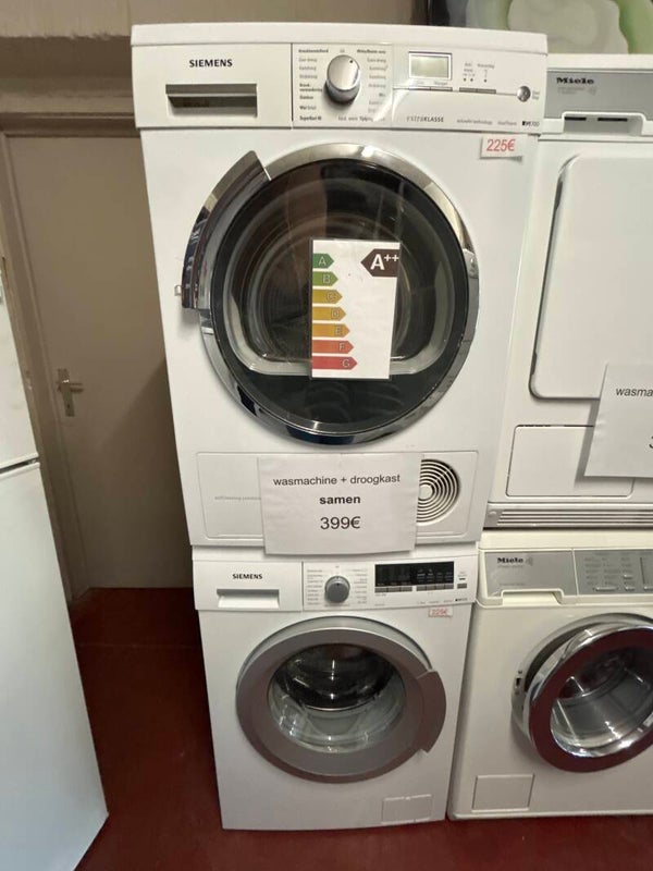 Setjes wasmachine en droger van Siemens