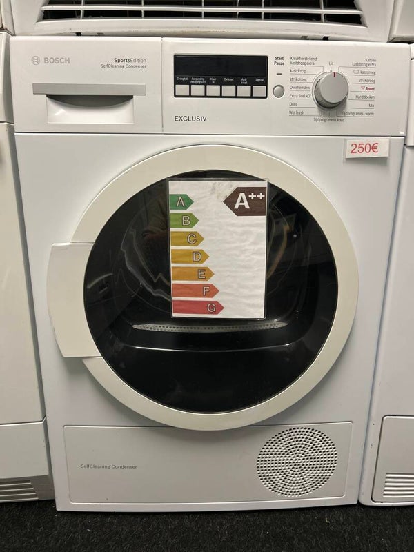 Bosch droogkast - 8 kg - self-cleaning - a-klasse