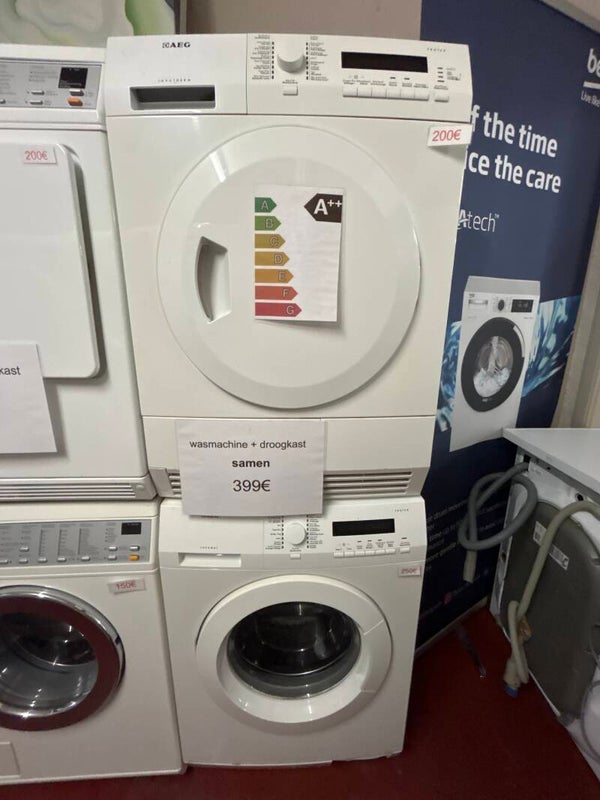 Setje Aeg wasmachine en droogkast