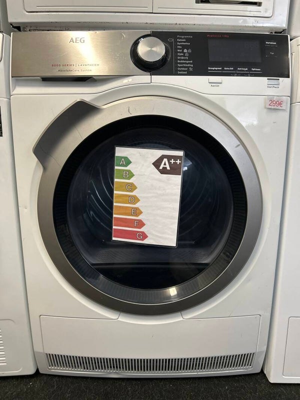 Droogkast Aeg - Warmtepomp - A-klasse - 8 kg - condensbak