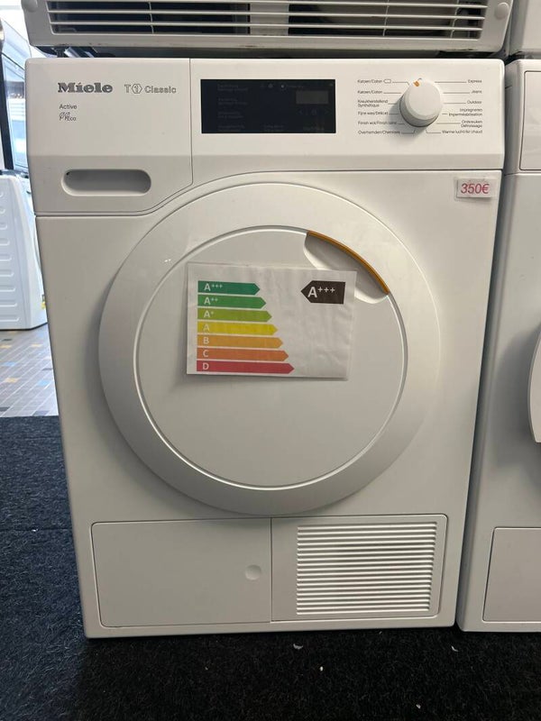 Droogkast Miele - Warmtepomp - A-klasse - 9 kg - condensbak