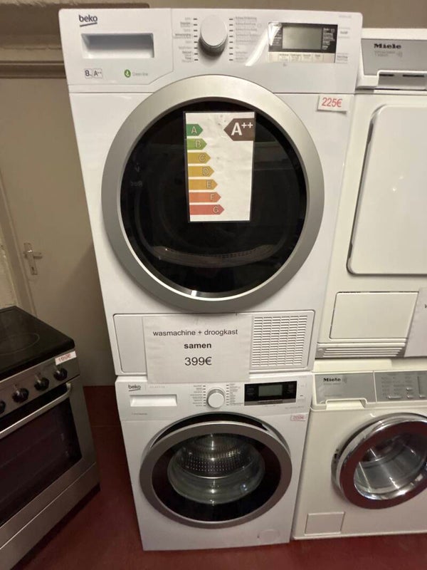 Wasmachine en droogkast van Beko