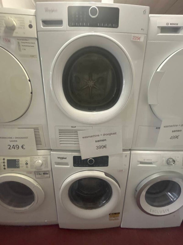 Setje whirlpool wasmachine en droger