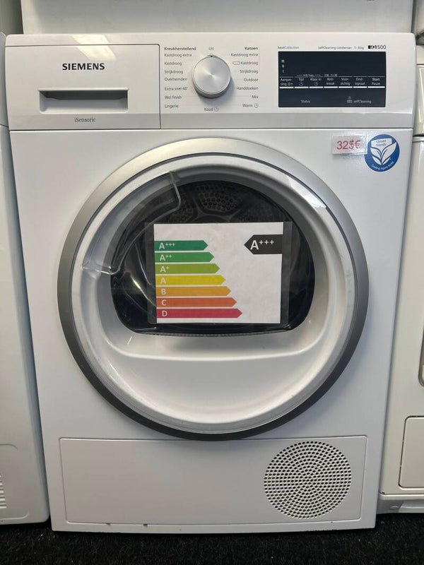 Droogkast Siemens - Warmtepomp - A-klasse - 8 kg - condensbak