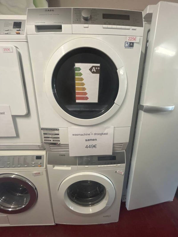 Setje Aeg wasmachine en droogkast