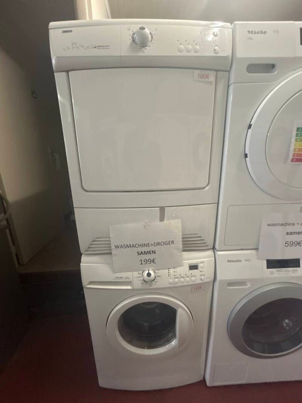 Setje Zanussi wasmachine en droger
