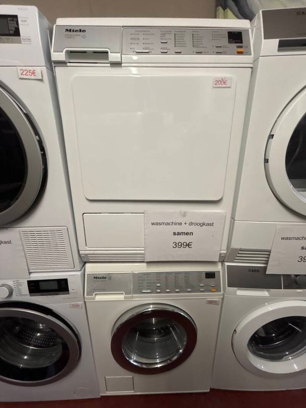 Wasmachine en droogkast van Miele