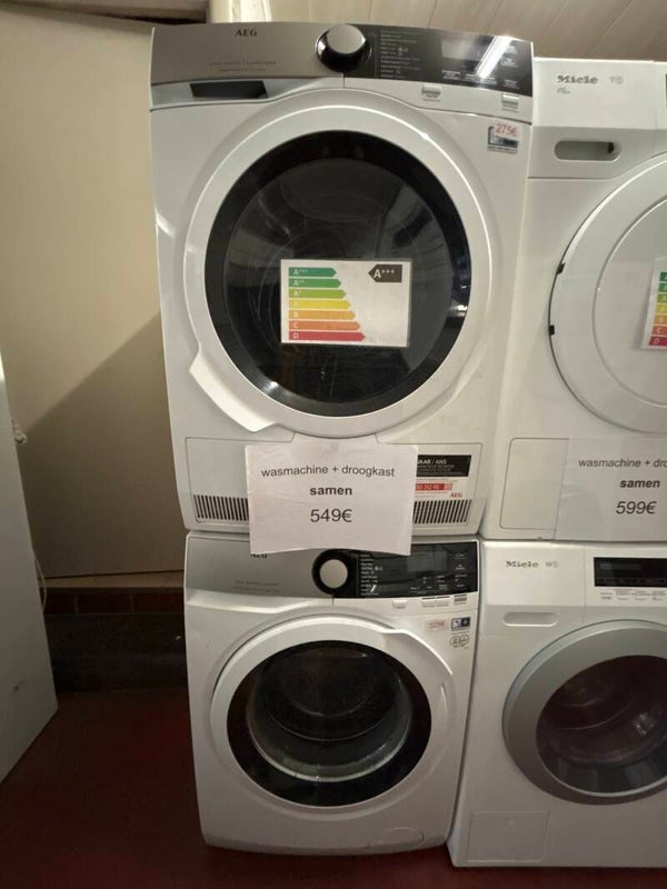 Setjes Aeg wasmachine en droger