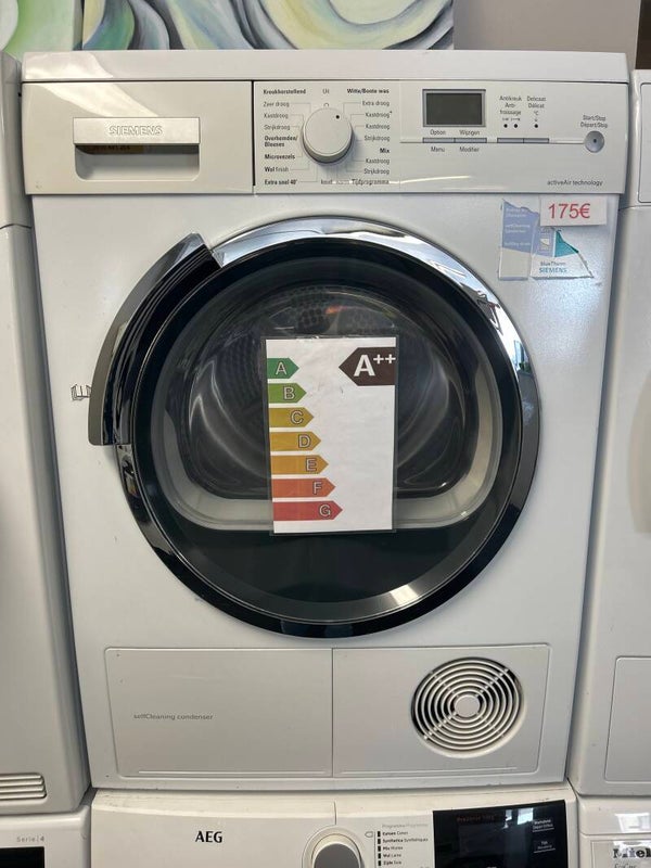 Droogkast Siemens - Warmtepomp - A-klasse - 7 kg - condensbak