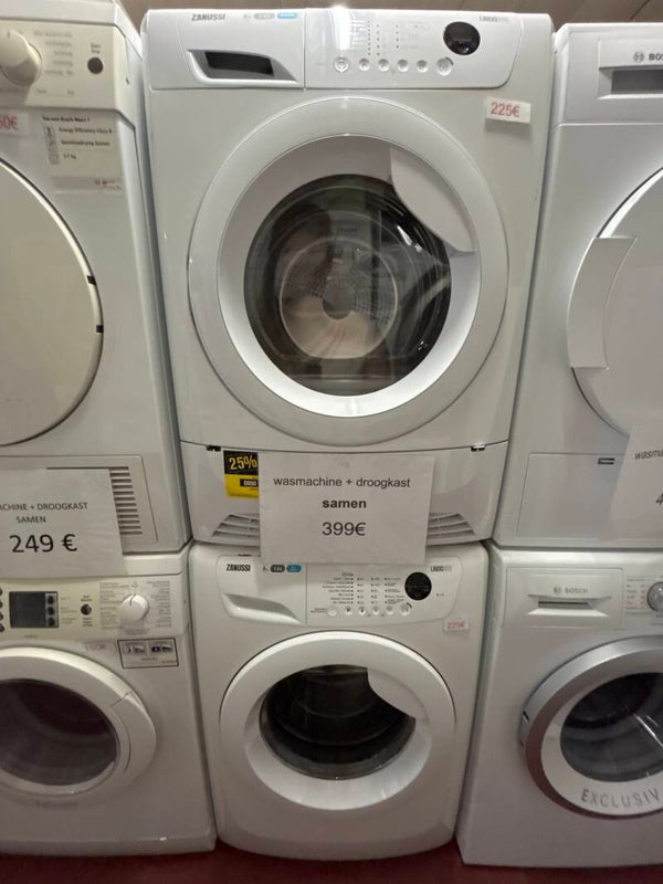 Setje Zanussi wasmachine en droger