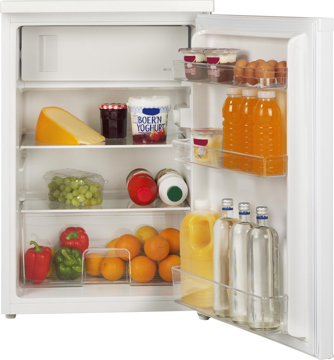 Tafelmodel koelkast Everglades - 107 L Frigo - 13 L vriezer- 85 cm hoog - 55 cm breed - 5 jaar garantie
