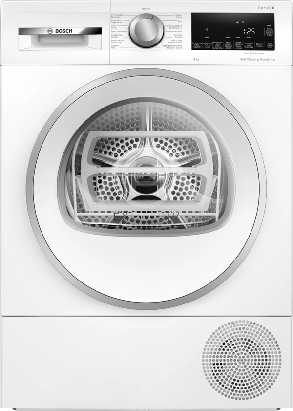 Warmtepomp droogkast Bosch - 9 kg - Self-cleaning - 2+3 jaar garantie