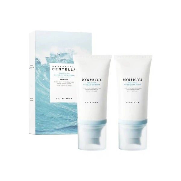 SKIN1004 - Madagascar Centella Hyalu-Cica Water Fit Sun Serum SFP50+ PA+++ Twin Pack 50ml