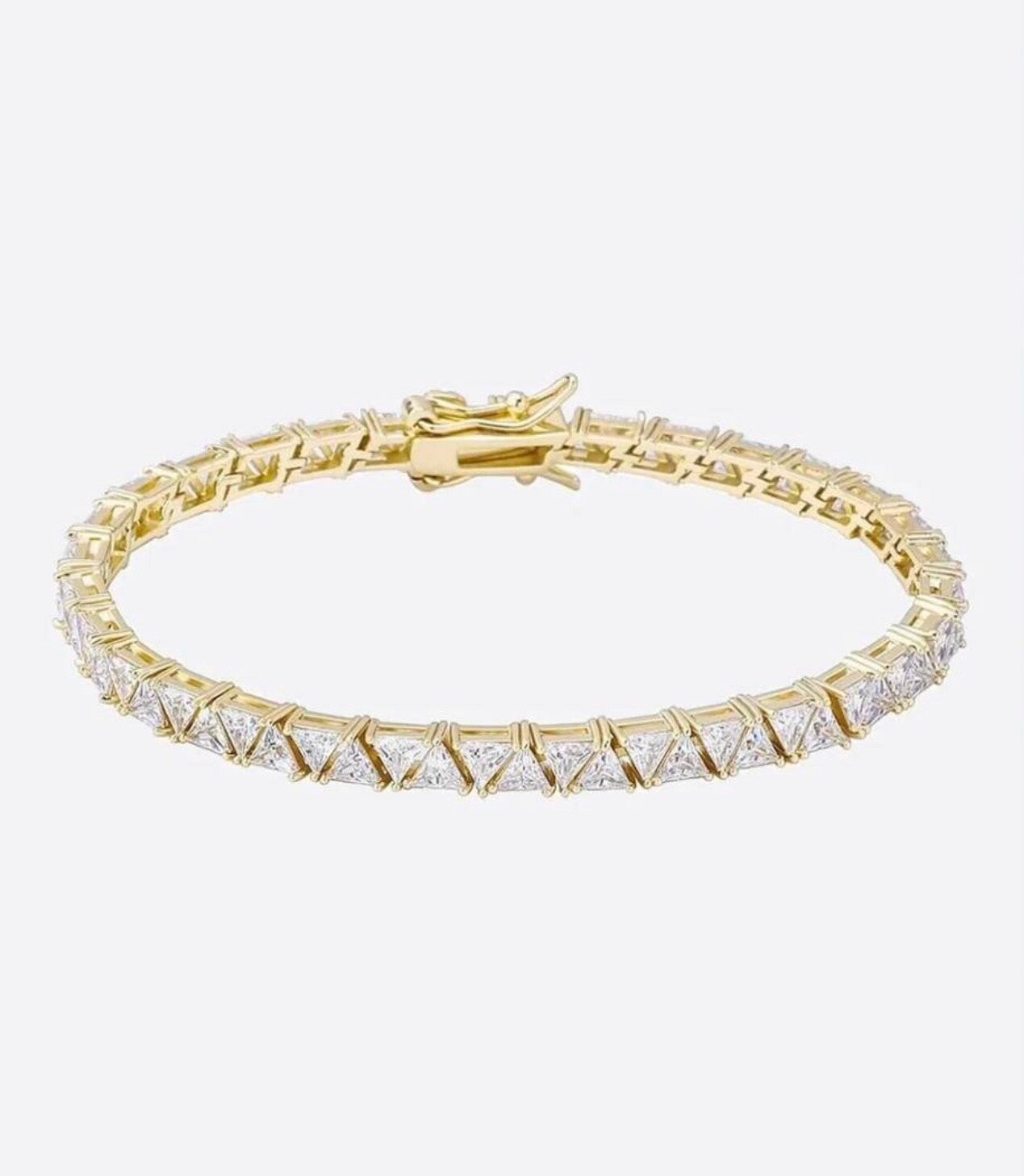 Ice chain triangle armband