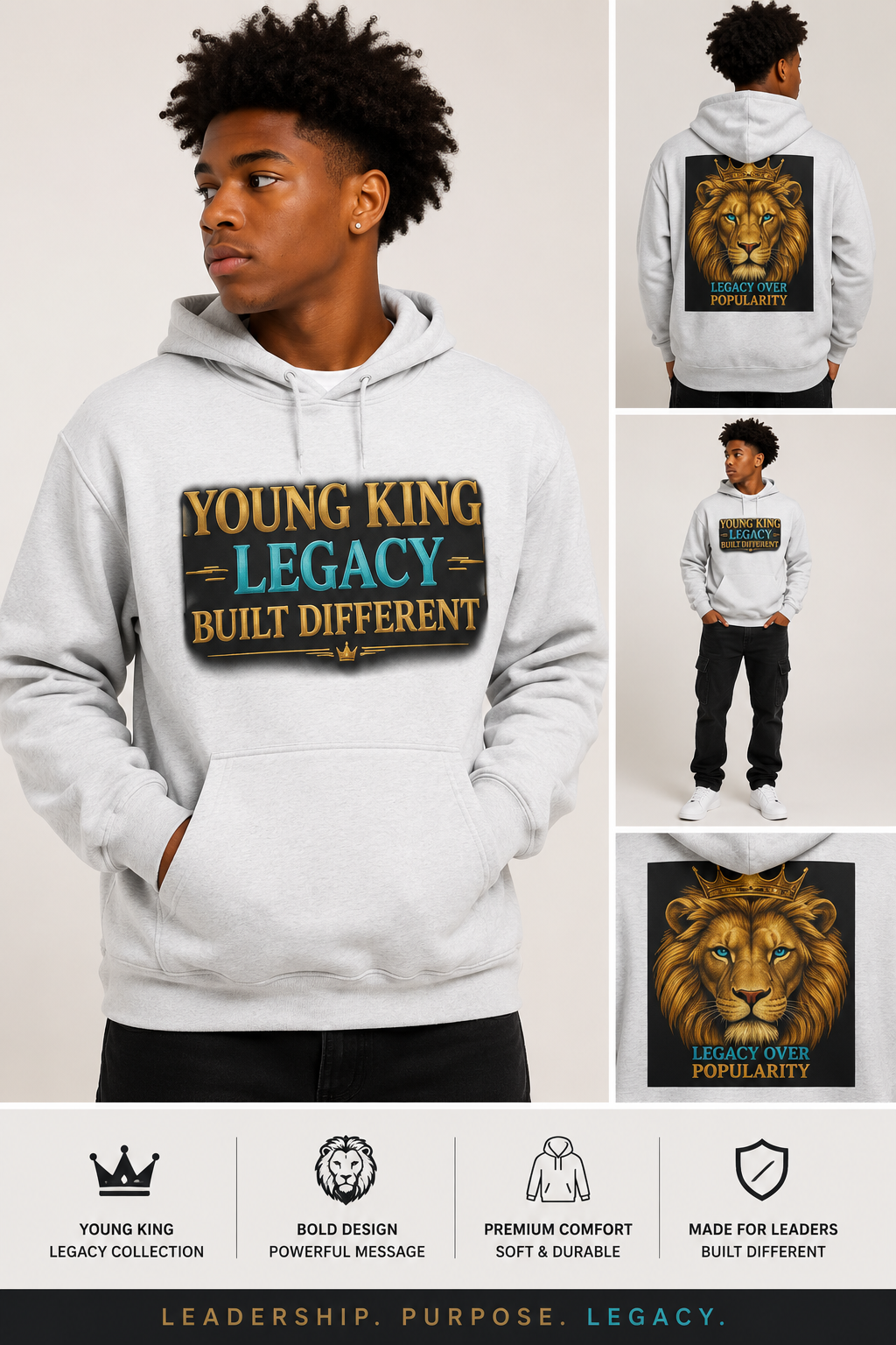 Young King Legacy Zip-Up Hoodie