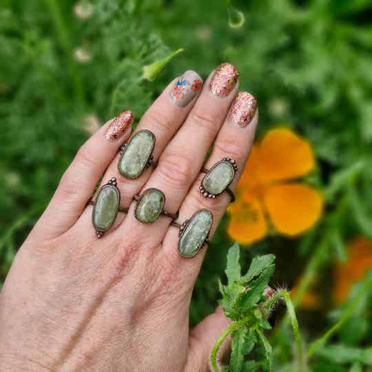Groene kyanite - Vana's Breath