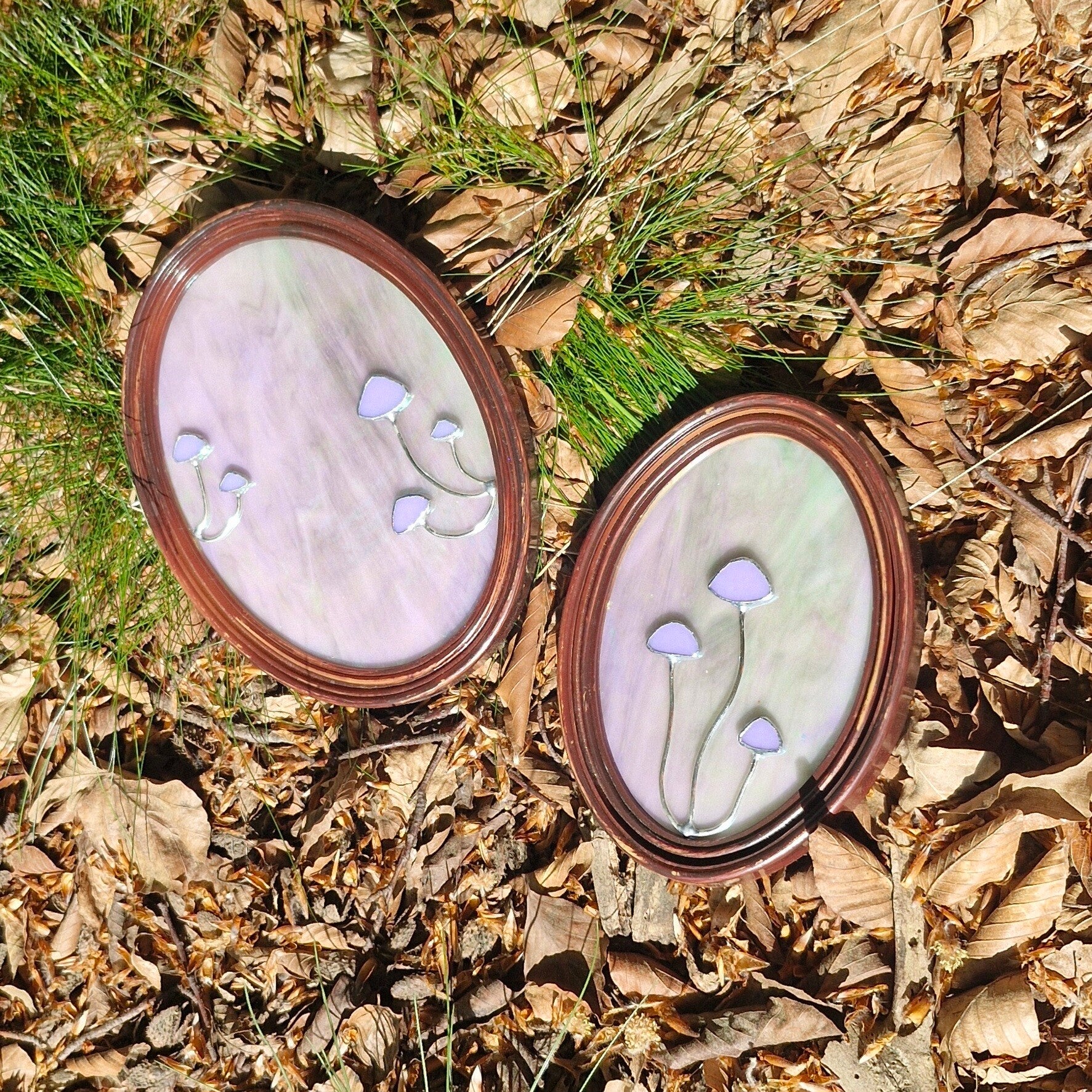 Lilac pastel ink cap - mushroom frames