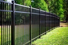 Wrought iron and metal fencing installation in Fort Worth Texas by TrueLight Property Services