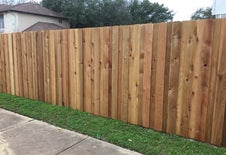 Board-on-board premium privacy fence in Fort Worth Texas by TrueLight Property Services