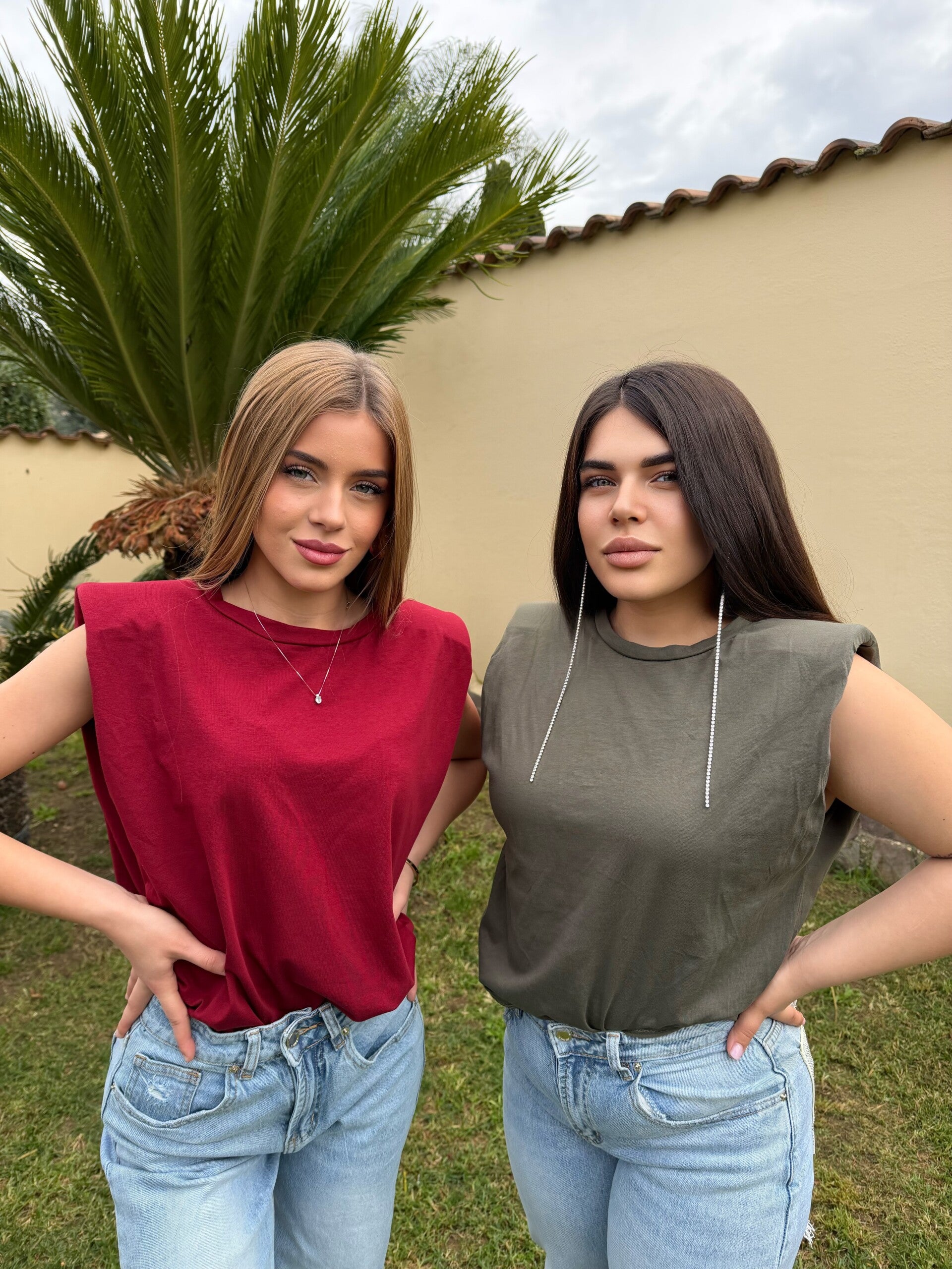 Maglia Canotta Alice con Spalline Imbottite