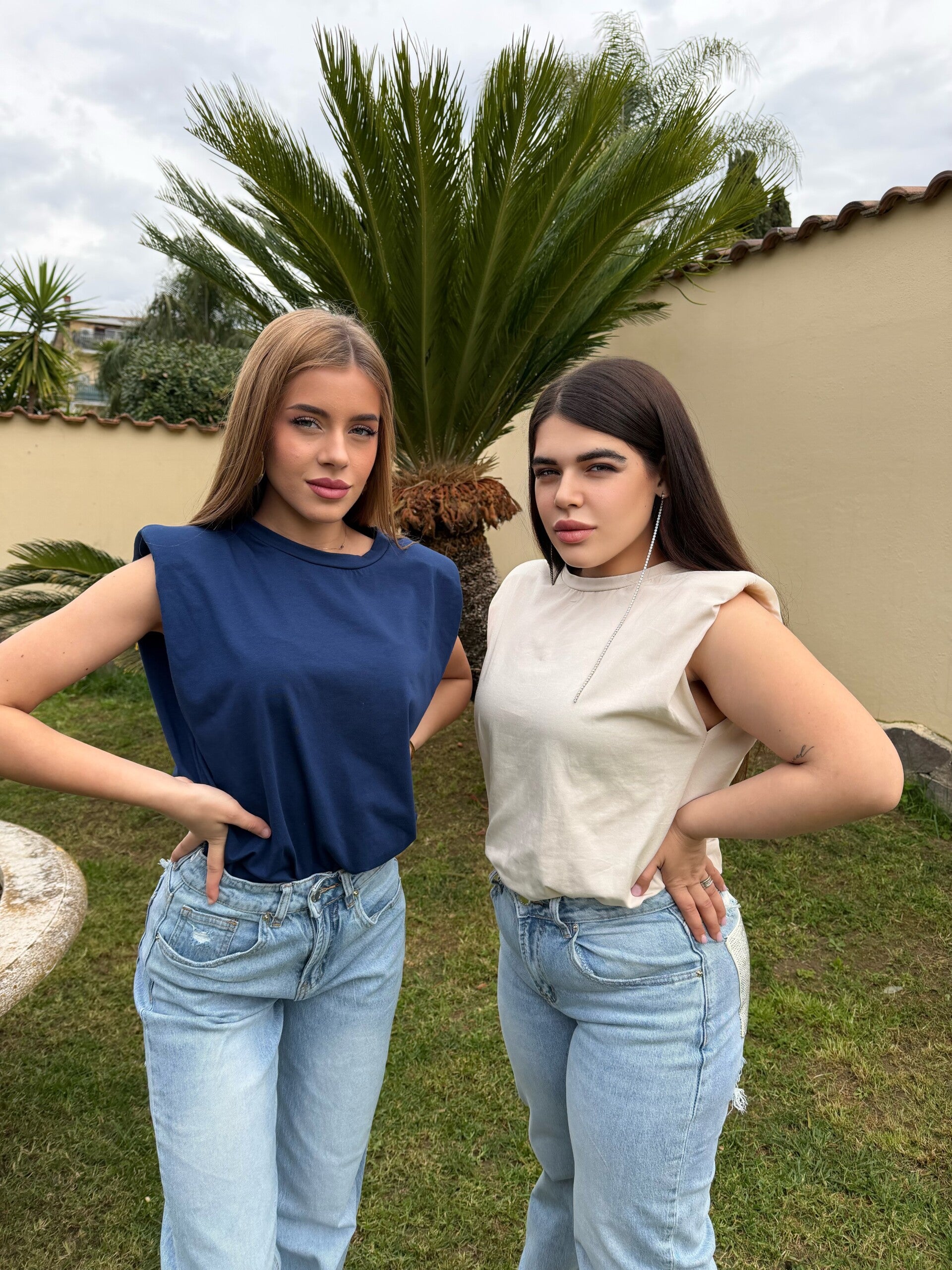 Maglia Canotta Alice con Spalline Imbottite