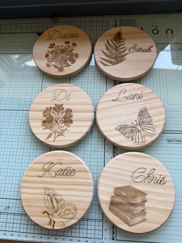 Set of 6 Bespoke Coaster Set