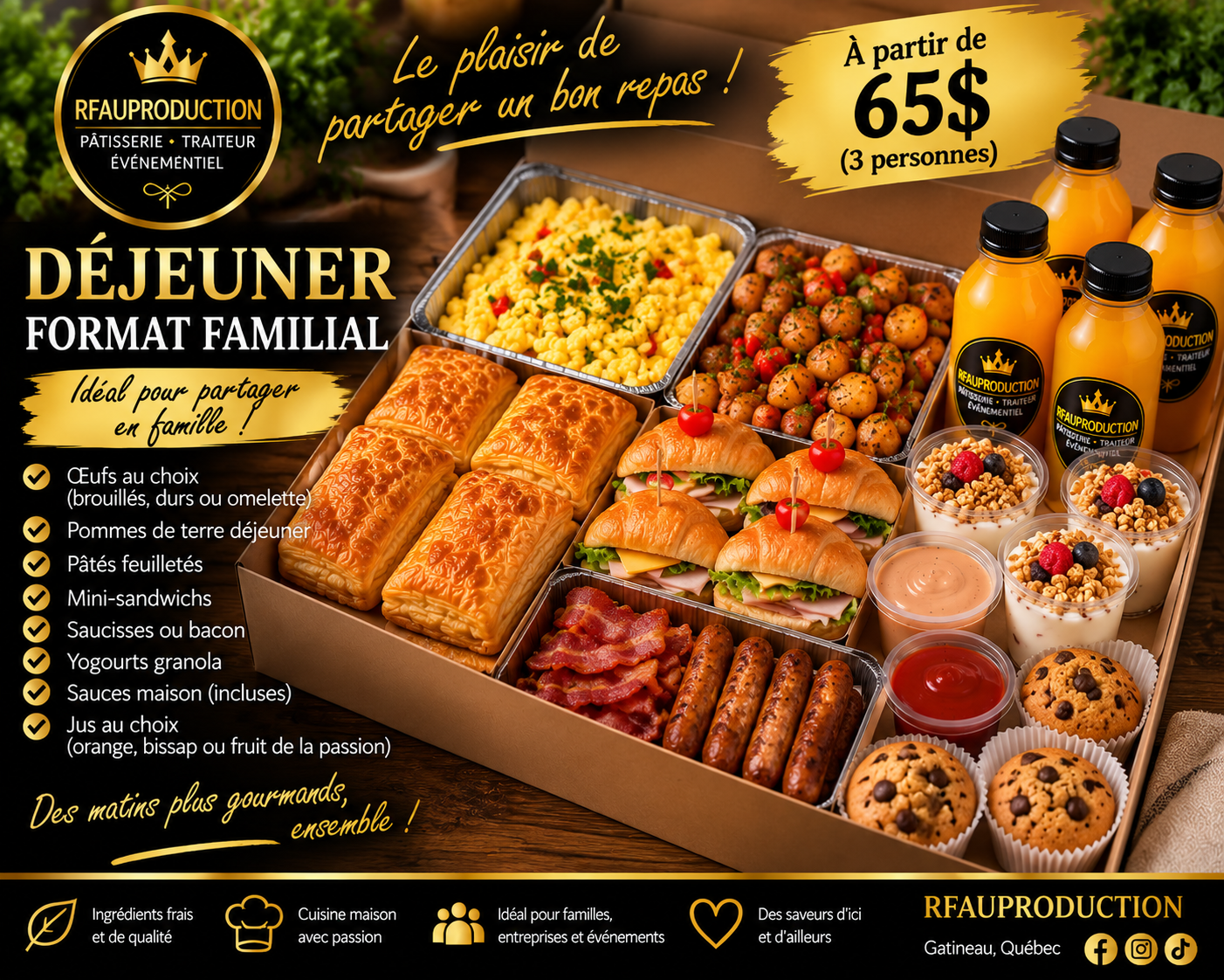 Menu familial _ à partir de 3 personnes