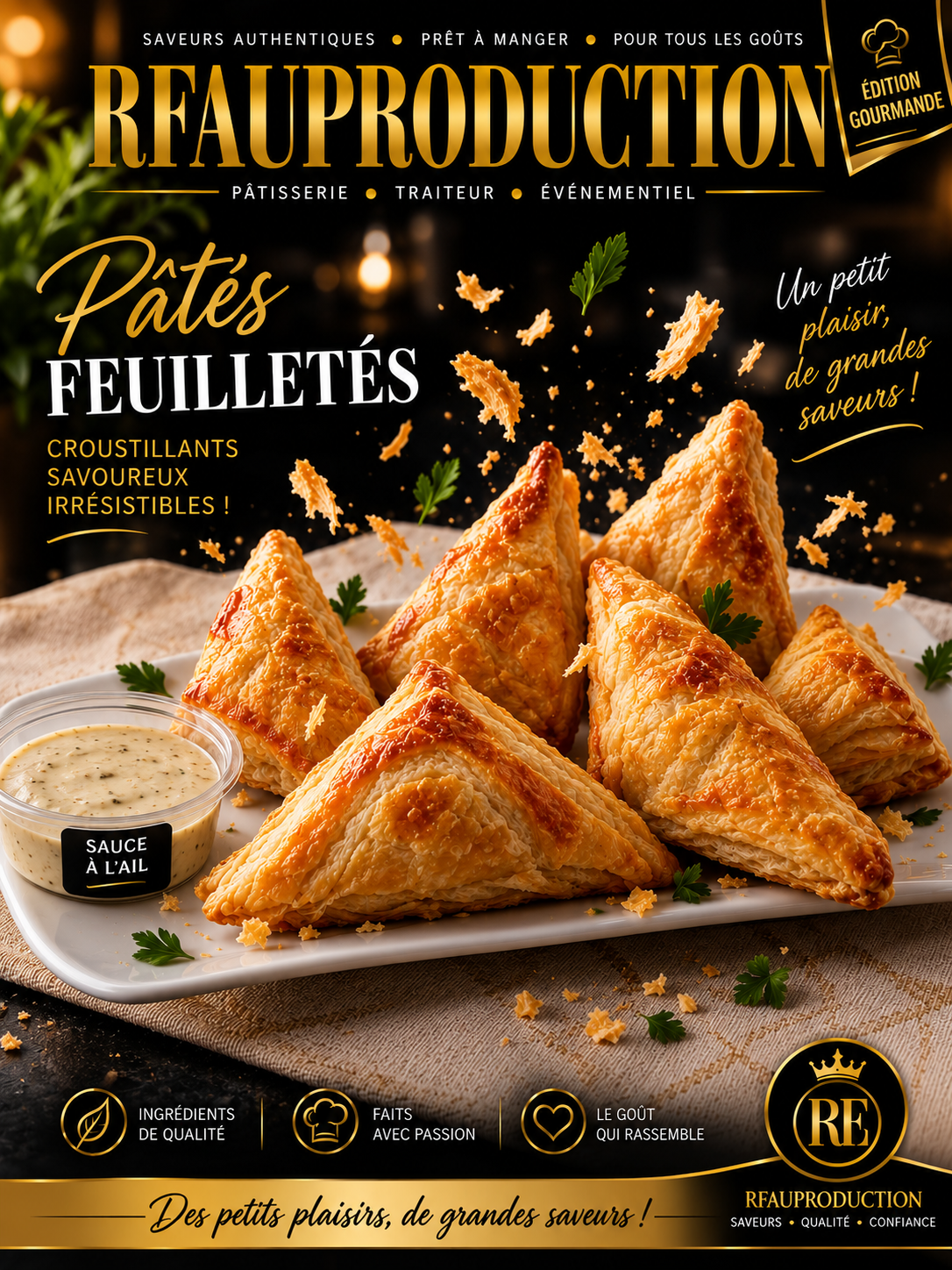 Pâtés feuilletés croustillants - RFAUPRODUCTION