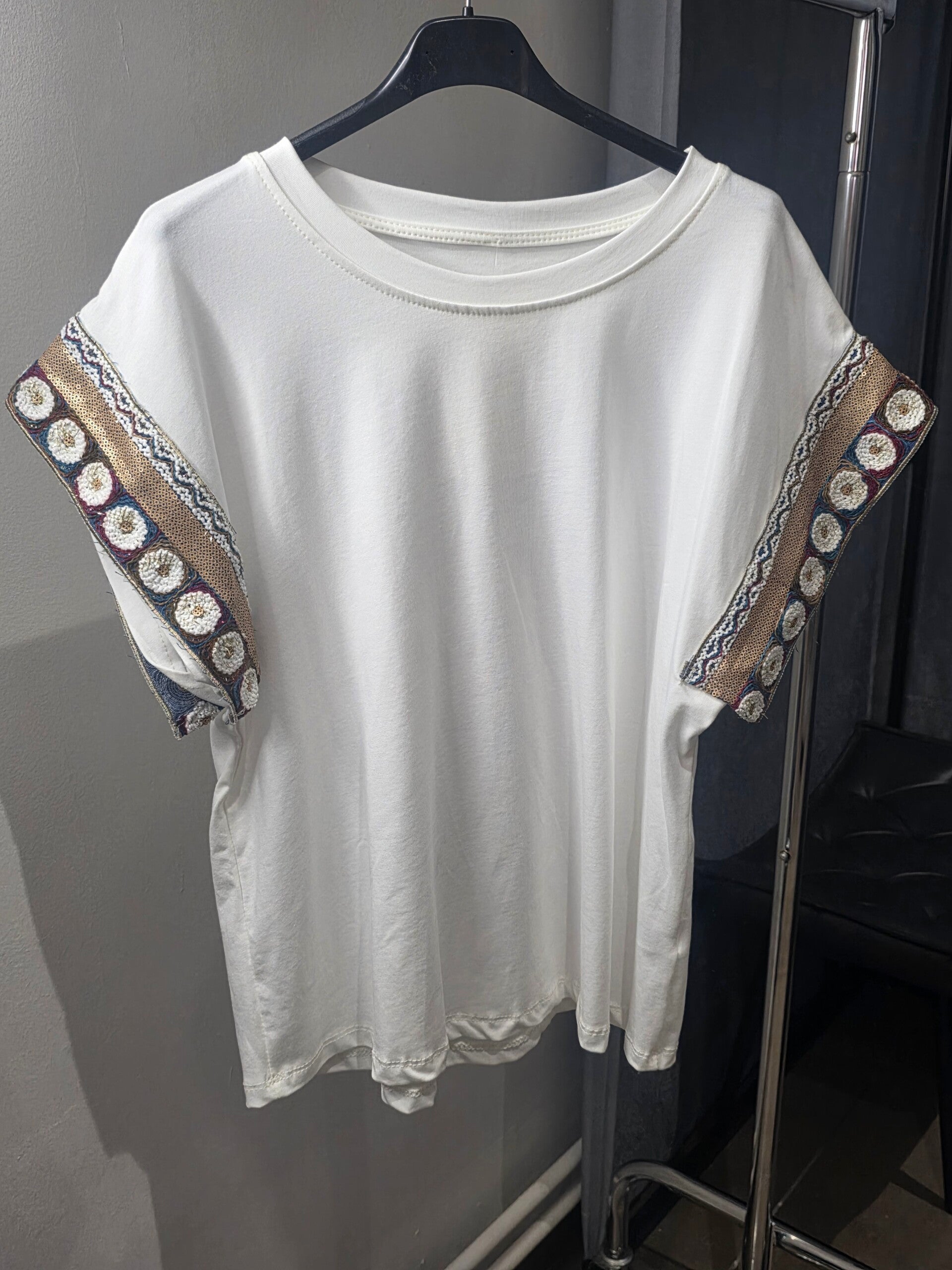 T-shirt manche bohème 1