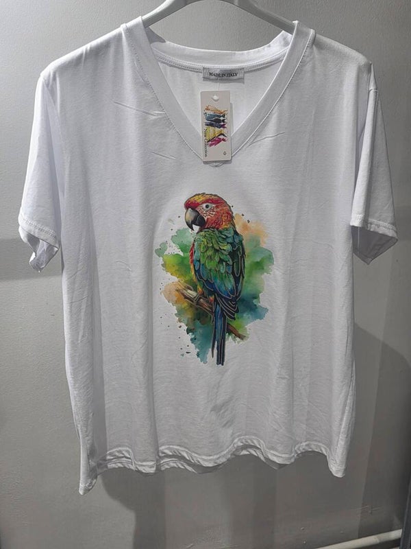 T-shirt perroquet