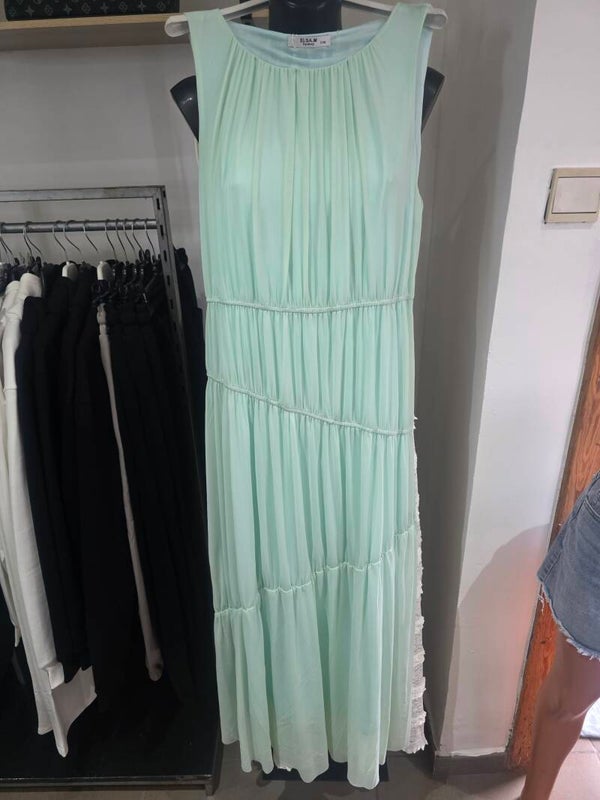 Robe voile sans manche