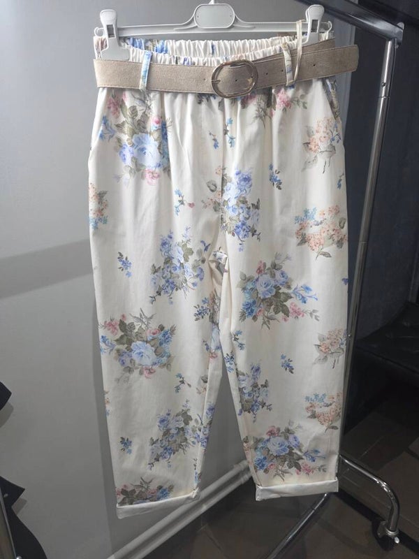 Pantalon fleuri