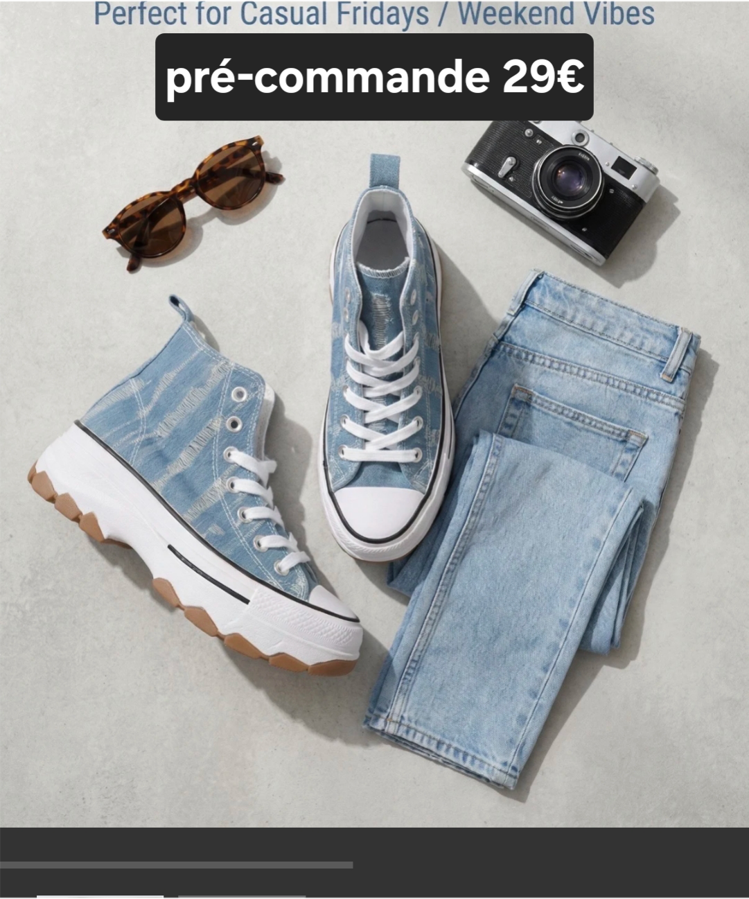 Basket converse jeans