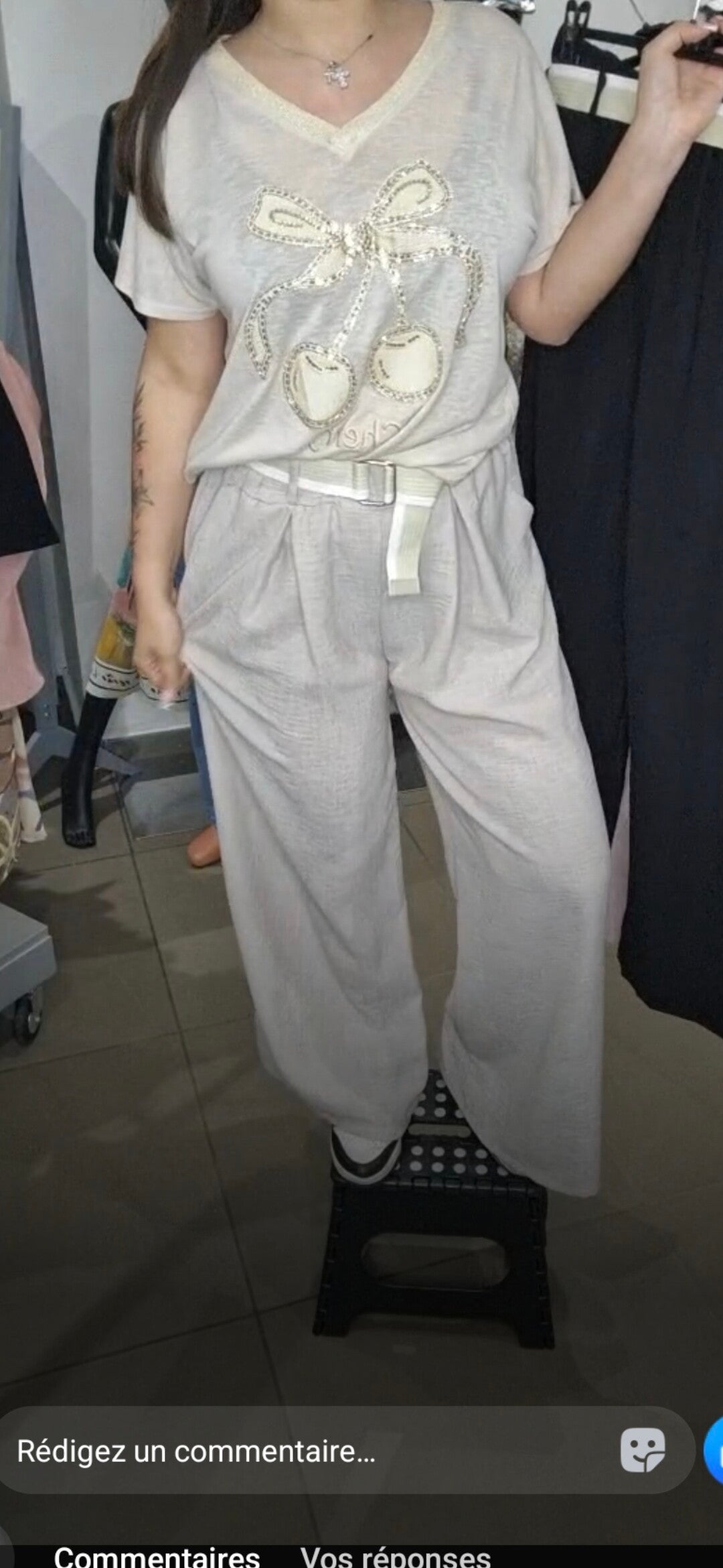 Pantalon fluide lin