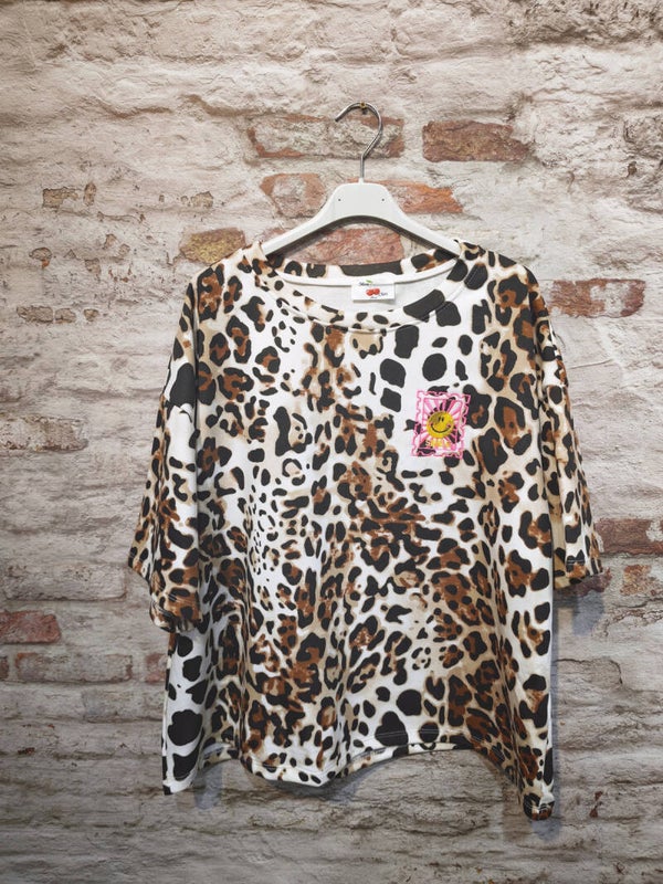 T-shirt sweat léopard