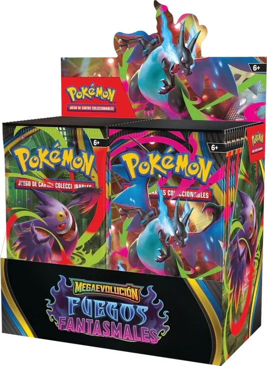 Caja de sobres Pokémon de Fuegos Fantasmales en Español