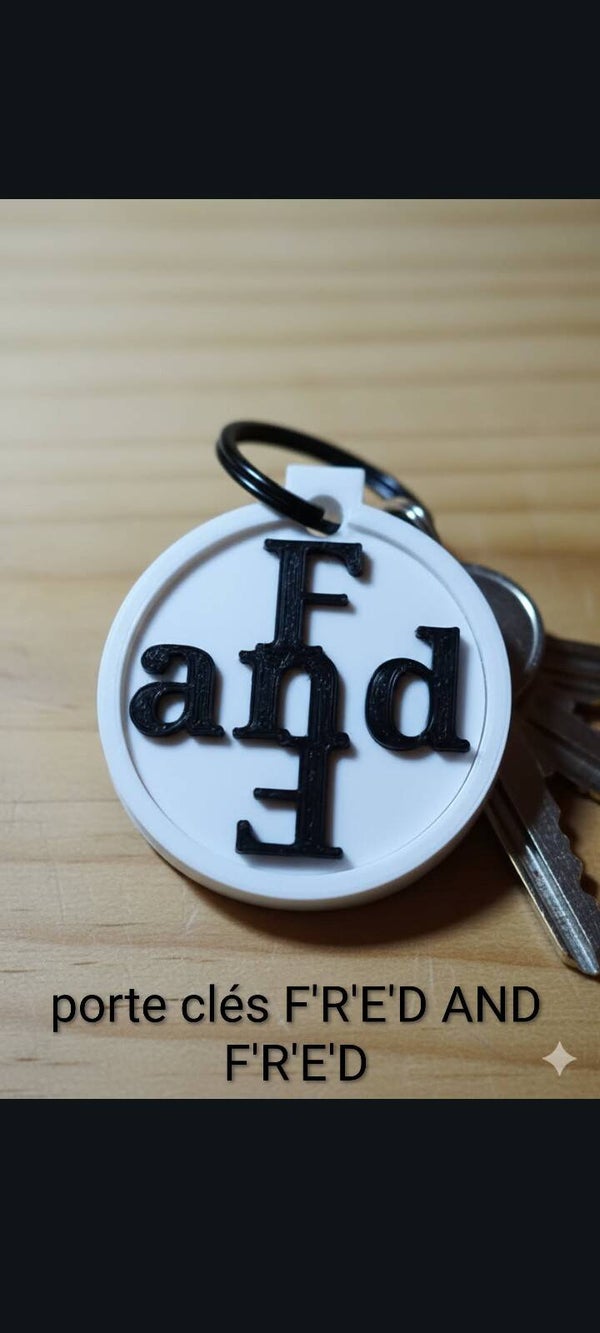 Porte clés F'R'E'D AND F'R'E'D