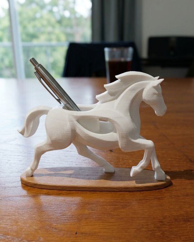 Porte stylo cheval