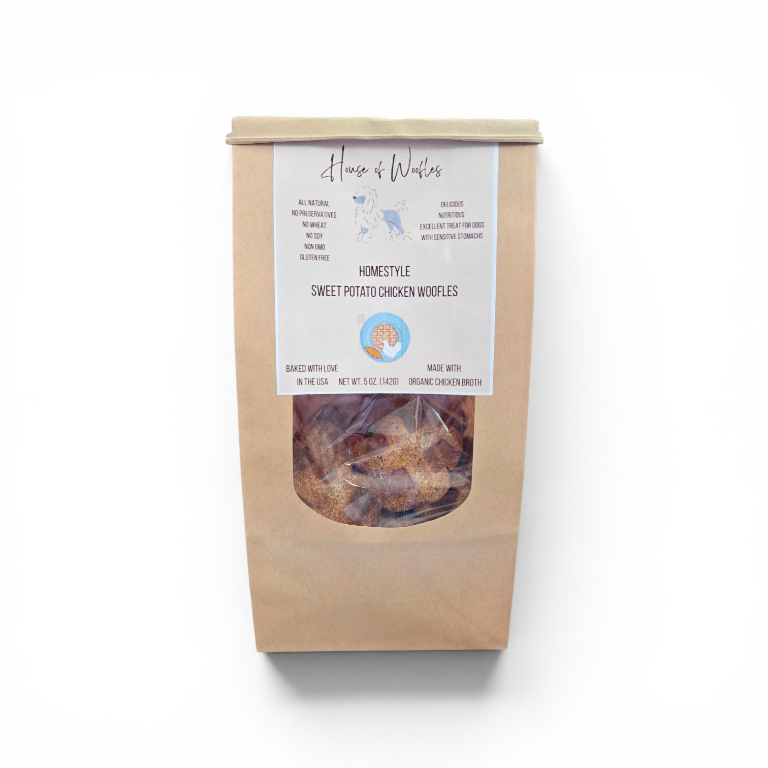 Sweet Potato Chicken Woofles