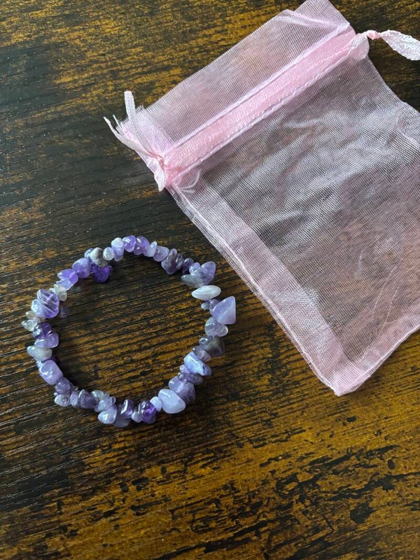 Bracelets pierres améthyste
