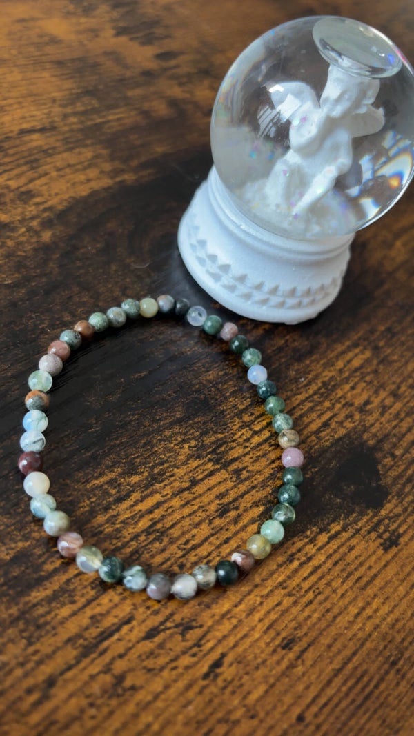Bracelet rubis zoisite 4mm